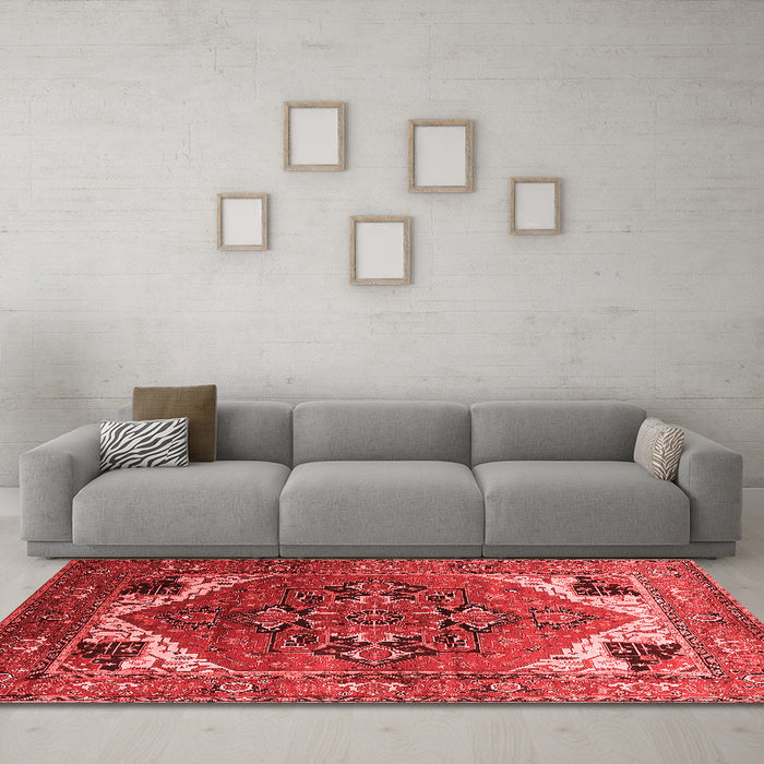 Traditional Red Washable Rugs