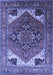 Machine Washable Persian Blue Traditional Rug, wshurb2037blu
