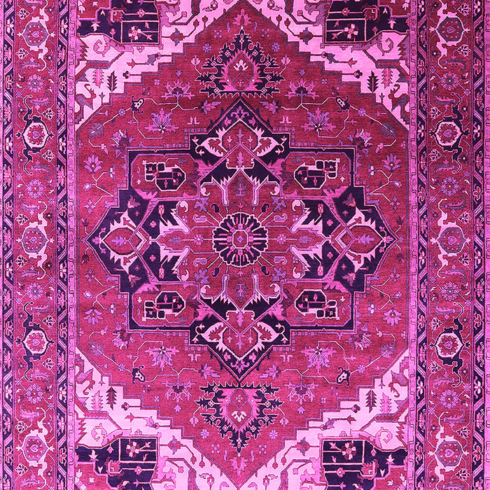 Machine Washable Persian Pink Traditional Rug, wshurb2037pnk