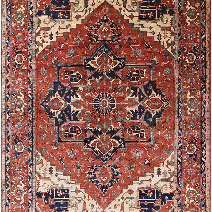 Mid-Century Modern Red Persian Rug, urb2037