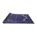 Sideview of Persian Blue Traditional Rug, urb2037blu