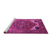 Sideview of Machine Washable Persian Pink Traditional Rug, wshurb2037pnk