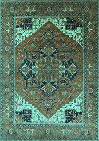 Persian Turquoise Traditional Rug, urb2037turq