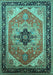 Oriental Turquoise Industrial Rug, urb2038turq