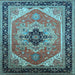 Square Oriental Light Blue Industrial Rug, urb2038lblu