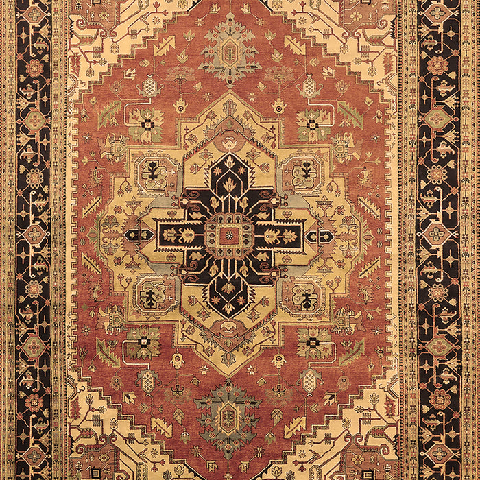 Oriental Brown Industrial Rug, urb2038brn