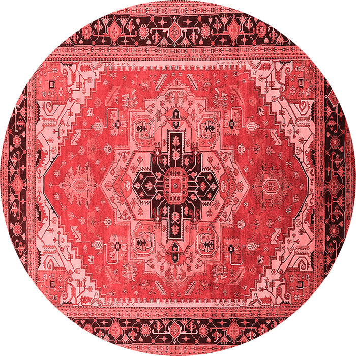 Machine Washable Oriental Red Industrial Rug, wshurb2038red