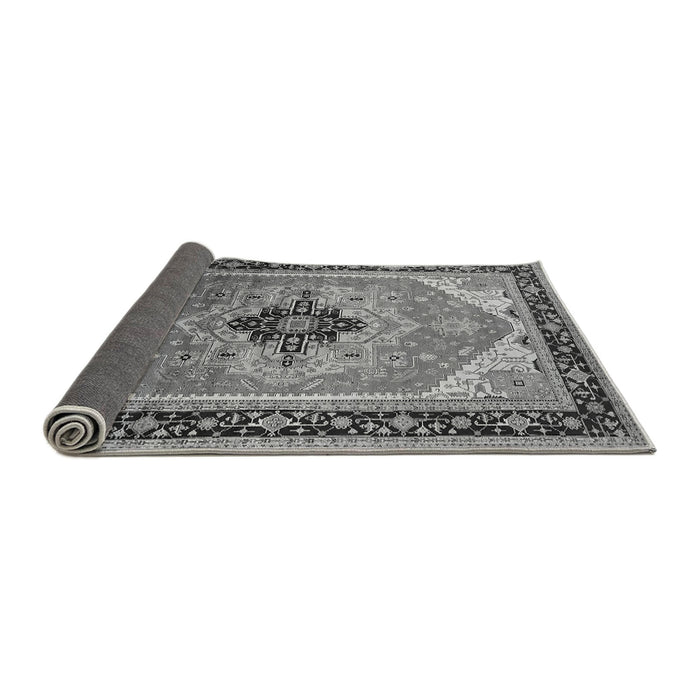Sideview of Oriental Gray Industrial Rug, urb2038gry