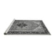 Sideview of Machine Washable Oriental Gray Industrial Rug, wshurb2038gry