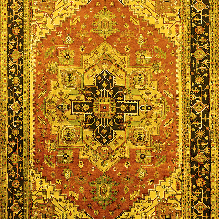 Oriental Yellow Industrial Rug, urb2038yw