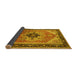 Sideview of Oriental Yellow Industrial Rug, urb2038yw