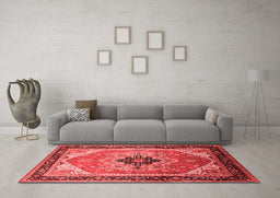 Industrial Red Washable Rugs