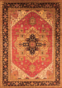 Oriental Orange Industrial Rug, urb2038org