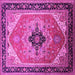 Square Oriental Pink Industrial Rug, urb2038pnk