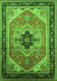 Oriental Green Industrial Rug, urb2038grn