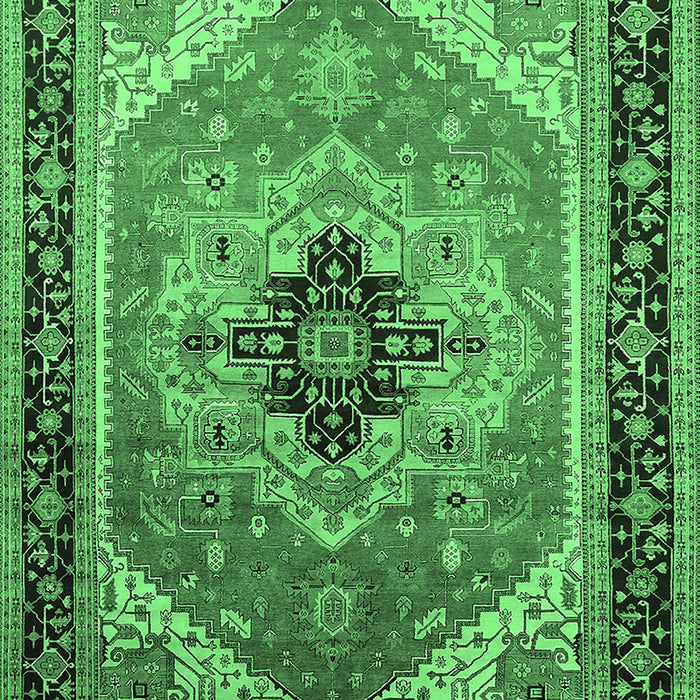 Oriental Emerald Green Industrial Rug, urb2038emgrn
