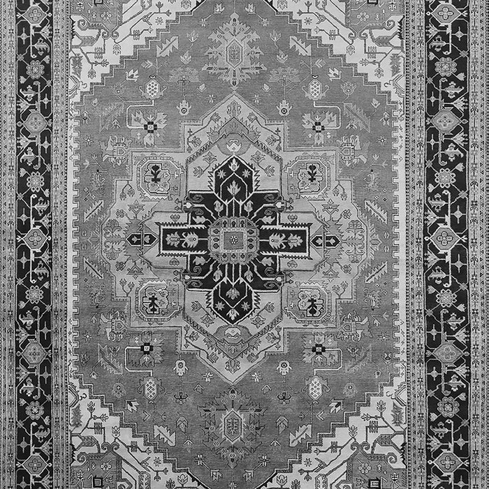 Machine Washable Oriental Gray Industrial Rug, wshurb2038gry