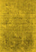 Oriental Yellow Industrial Rug, urb2039yw