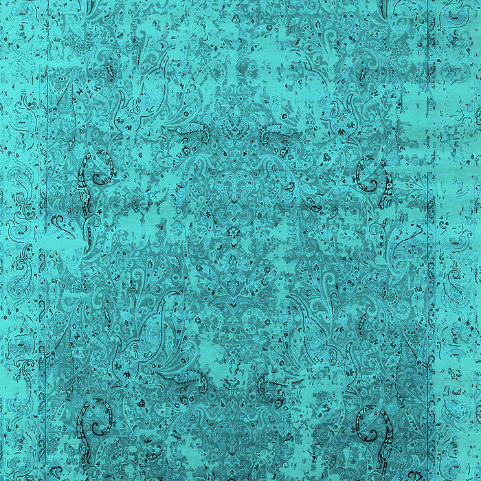 Oriental Turquoise Industrial Rug, urb2039turq