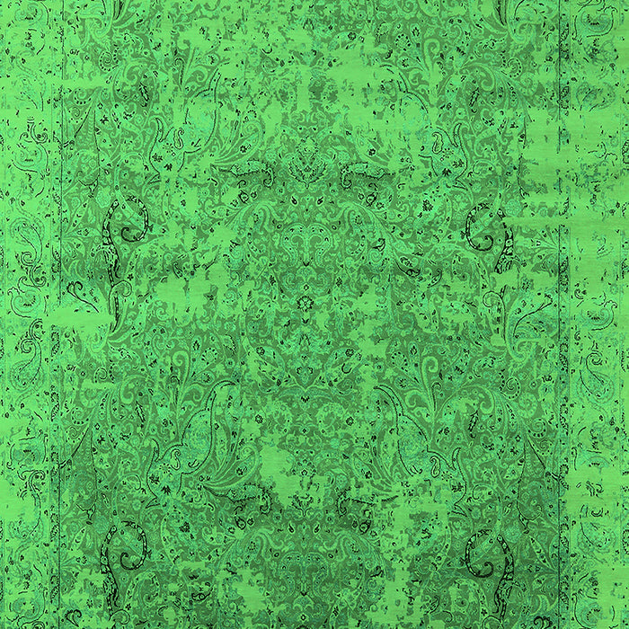Oriental Green Industrial Rug, urb2039grn