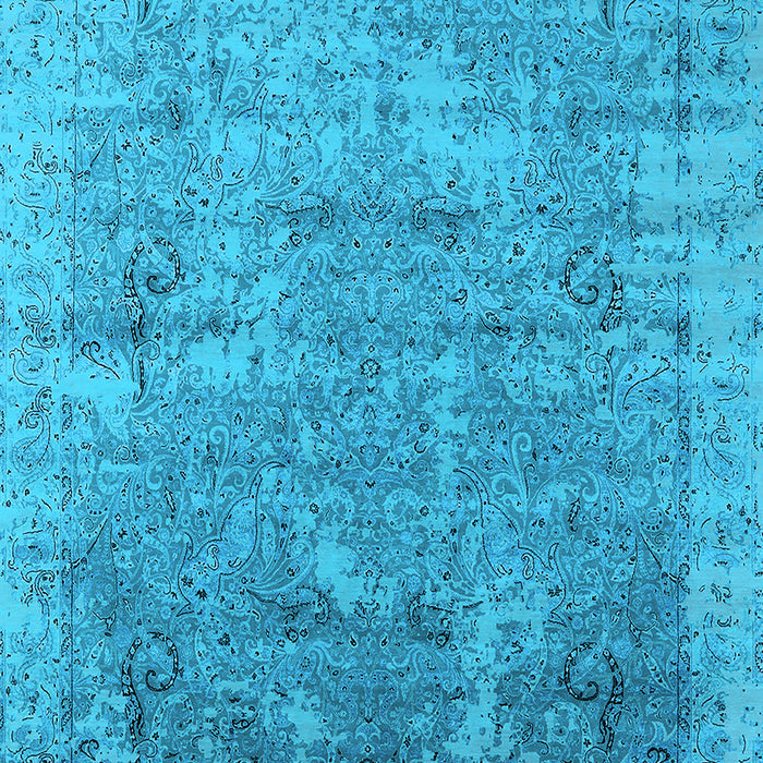 Oriental Light Blue Industrial Rug, urb2039lblu