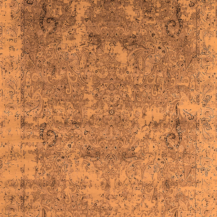 Oriental Orange Industrial Rug, urb2039org