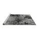 Sideview of Machine Washable Oriental Gray Industrial Rug, wshurb2040gry