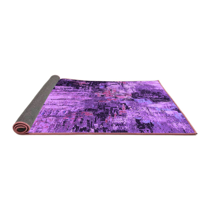 Sideview of Oriental Purple Industrial Rug, urb2040pur