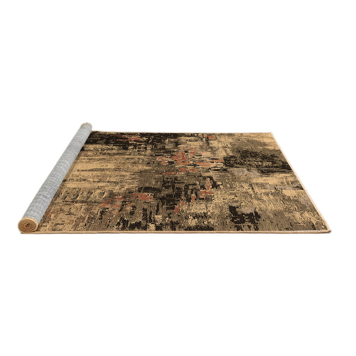 Sideview of Machine Washable Oriental Brown Industrial Rug, wshurb2040brn