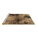 Sideview of Machine Washable Oriental Brown Industrial Rug, wshurb2040brn