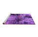 Sideview of Machine Washable Oriental Purple Industrial Area Rugs, wshurb2040pur