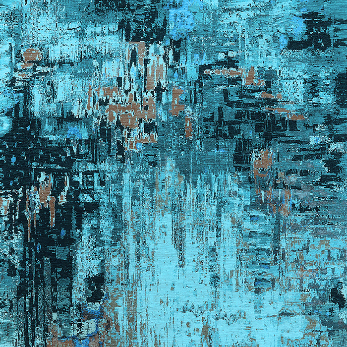 Oriental Light Blue Industrial Rug, urb2040lblu