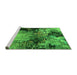 Sideview of Machine Washable Oriental Green Industrial Area Rugs, wshurb2040grn