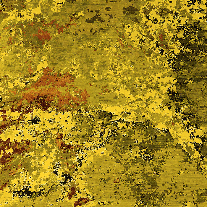 Oriental Yellow Industrial Rug, urb2041yw