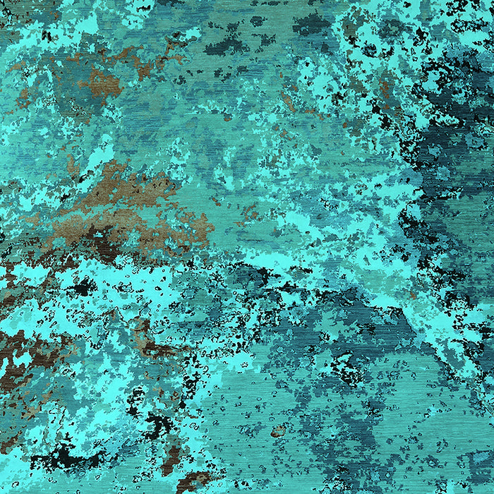 Oriental Turquoise Industrial Rug, urb2041turq