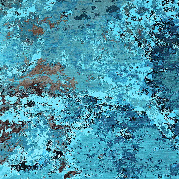 Oriental Light Blue Industrial Rug, urb2041lblu