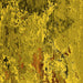 Square Machine Washable Oriental Yellow Industrial Rug, wshurb2041yw