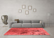 Industrial Red Washable Rugs