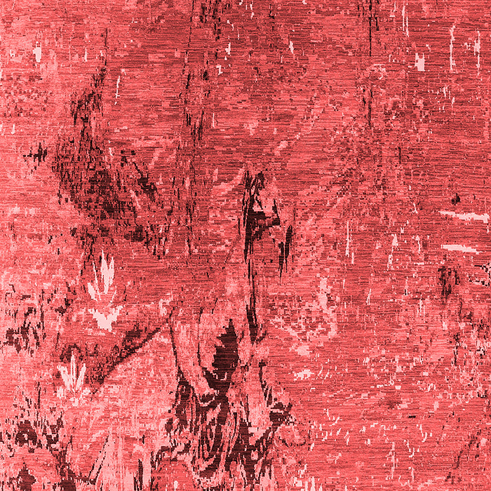 Machine Washable Oriental Red Industrial Rug, wshurb2042red