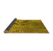 Sideview of Oriental Yellow Industrial Rug, urb2042yw