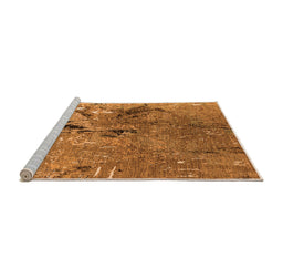 Sideview of Machine Washable Oriental Orange Industrial Area Rugs, wshurb2042org
