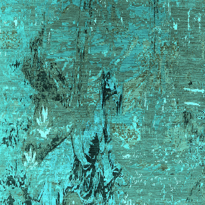 Oriental Turquoise Industrial Rug, urb2042turq