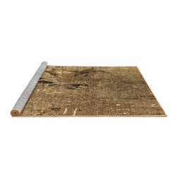 Sideview of Machine Washable Oriental Brown Industrial Rug, wshurb2042brn