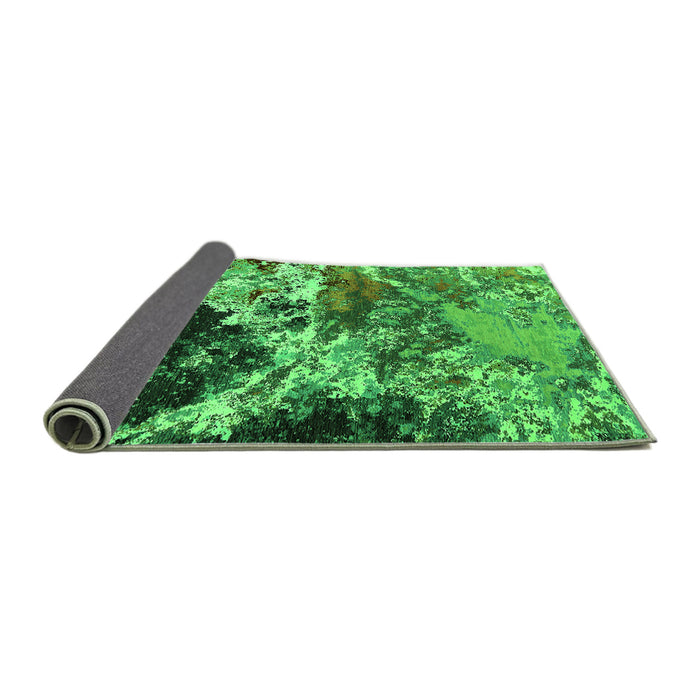 Sideview of Oriental Green Industrial Rug, urb2043grn