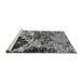 Sideview of Machine Washable Oriental Gray Industrial Rug, wshurb2043gry