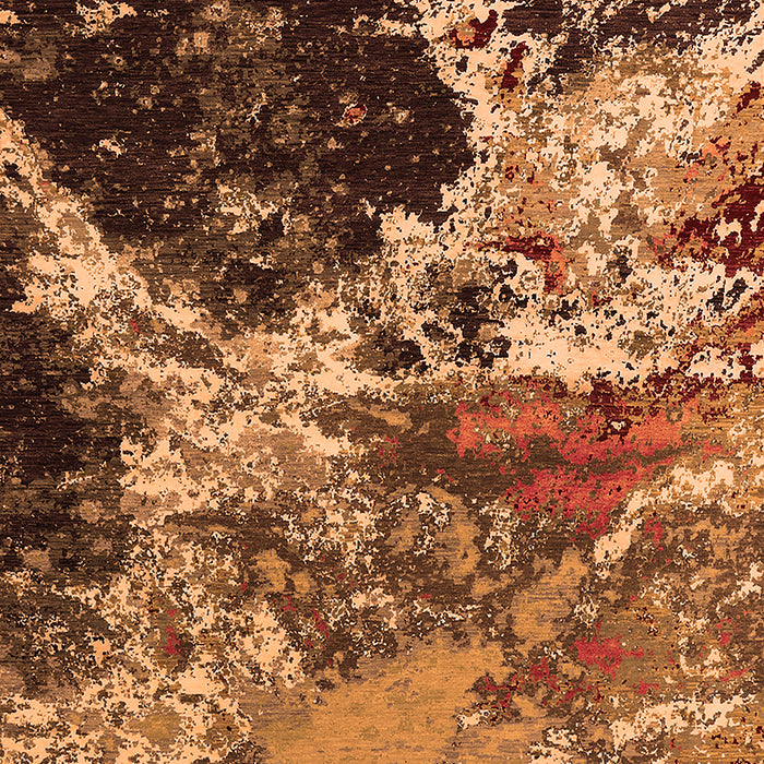 Machine Washable Oriental Orange Industrial Area Rugs, wshurb2043org