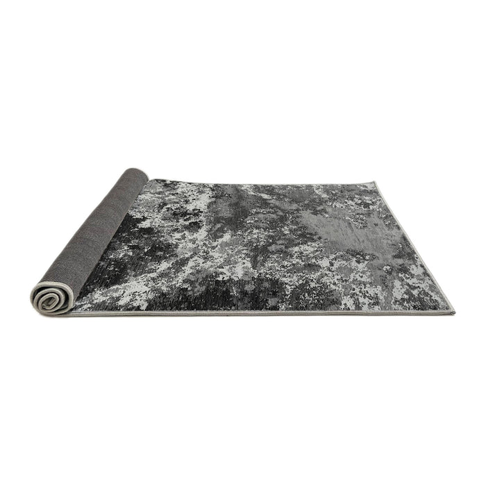Sideview of Oriental Gray Industrial Rug, urb2043gry