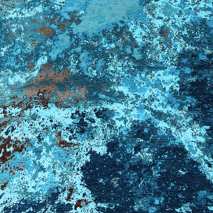 Oriental Light Blue Industrial Rug, urb2043lblu