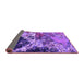 Sideview of Oriental Purple Industrial Rug, urb2043pur