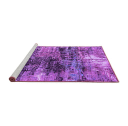 Sideview of Machine Washable Oriental Purple Industrial Area Rugs, wshurb2044pur
